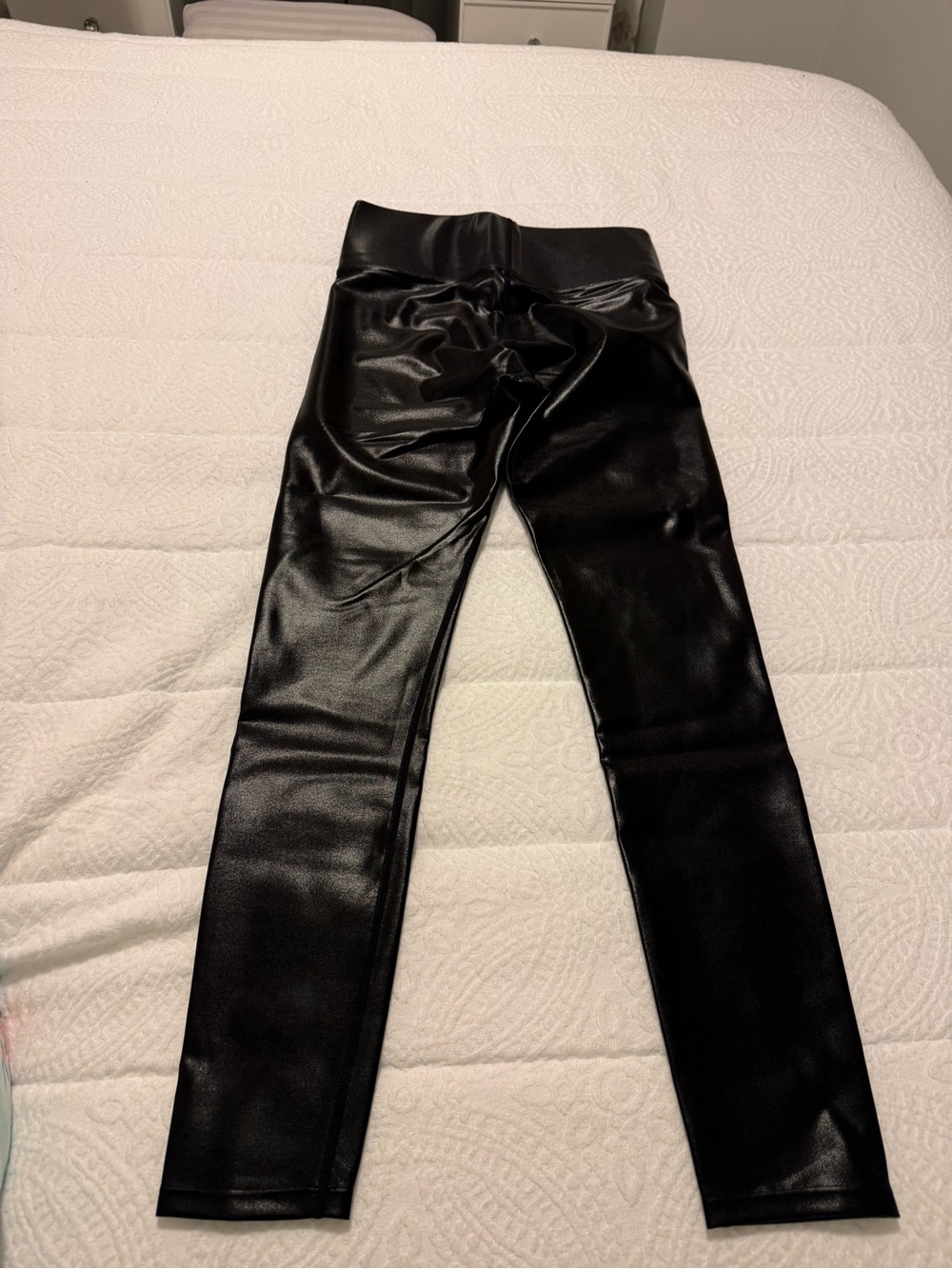 Knix Black Faux Leather Leggings S